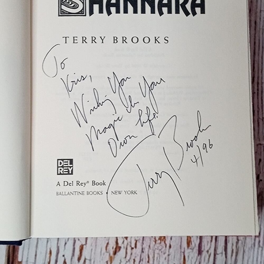 Terry Brooks First Edition First King Of Shannara Novel Signed 1996